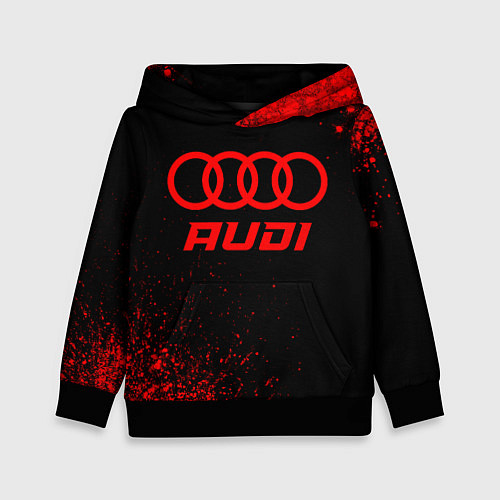 Детская толстовка Audi - red gradient / 3D-Черный – фото 1