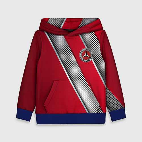 Детская толстовка Mercedes carbon / 3D-Синий – фото 1