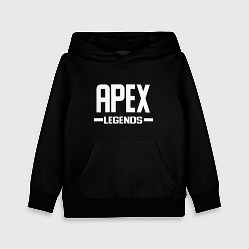 Детская толстовка Apex legends logo white / 3D-Черный – фото 1