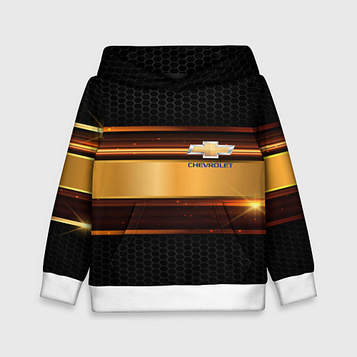 Детская толстовка Chevrolet auto abstract / 3D-Белый – фото 1