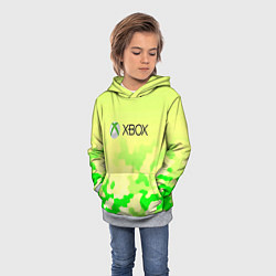 Толстовка-худи детская Xbox camo, цвет: 3D-меланж — фото 2
