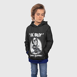 Толстовка-худи детская Lil Billy - Saw, цвет: 3D-синий — фото 2