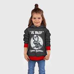 Толстовка-худи детская Lil Billy - Saw, цвет: 3D-красный — фото 2