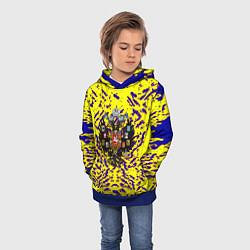 Толстовка-худи детская Империя России краски, цвет: 3D-синий — фото 2