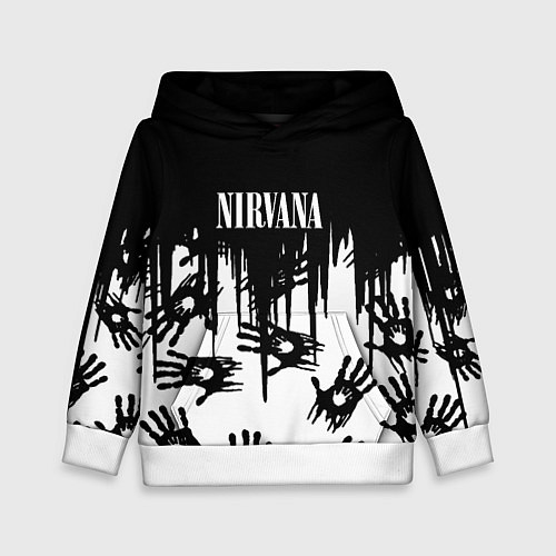 Детская толстовка Nirvana rok hand / 3D-Белый – фото 1