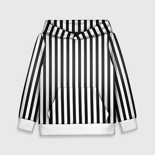 Детская толстовка Полоски - Битлджус / 3D-Белый – фото 1
