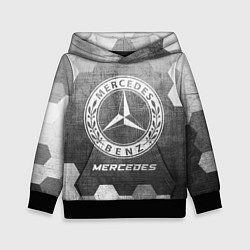 Толстовка-худи детская Mercedes - grey gradient, цвет: 3D-черный