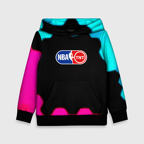 Детская толстовка NBA текстура соты / 3D-Черный – фото 1
