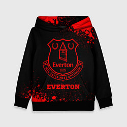 Толстовка-худи детская Everton - red gradient, цвет: 3D-черный