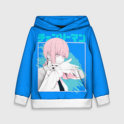 Толстовка-худи детская Макима персонаж Человек-бензопила, цвет: 3D-белый