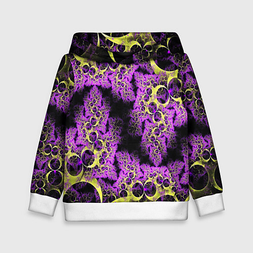Детская толстовка Абстракция фракталов / 3D-Белый – фото 1