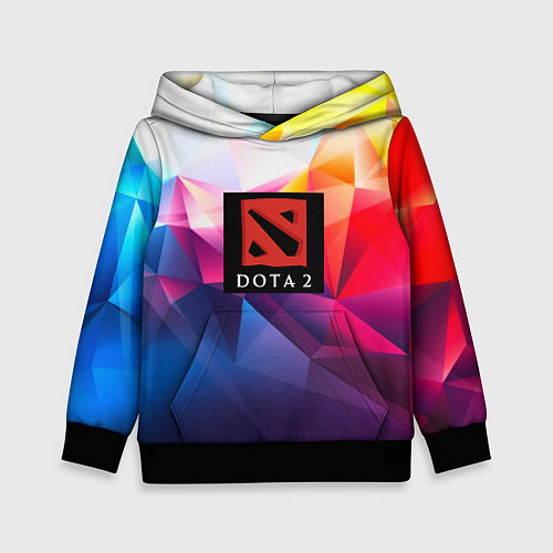 Детская толстовка DOTA geometry neon / 3D-Черный – фото 1