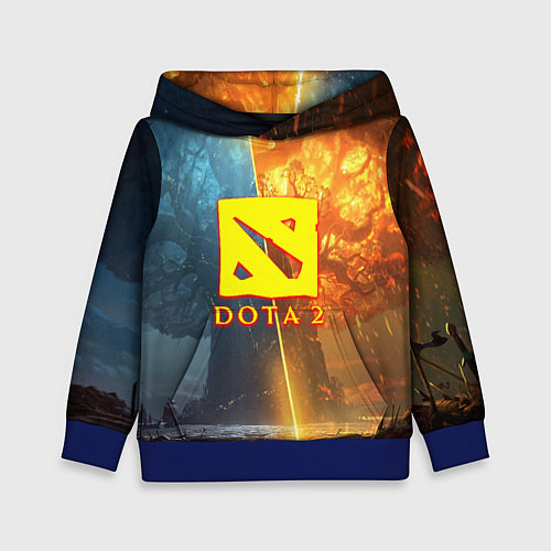 Детская толстовка DOTA 2 лес эльфов / 3D-Синий – фото 1