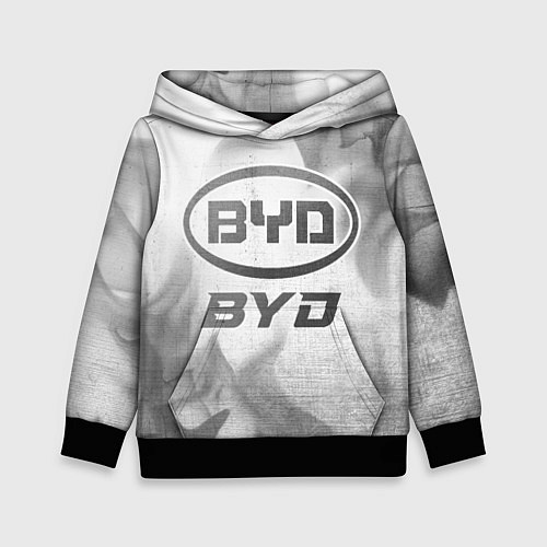 Детская толстовка BYD - white gradient / 3D-Черный – фото 1