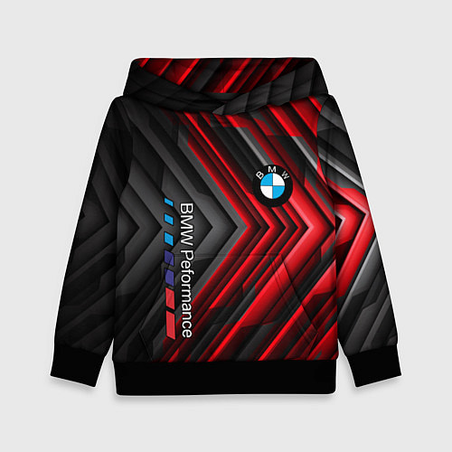 Детская толстовка BMW geometry stripes red / 3D-Черный – фото 1