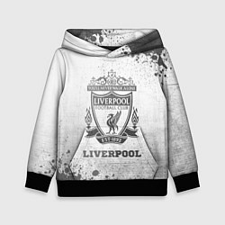 Толстовка-худи детская Liverpool - white gradient, цвет: 3D-черный