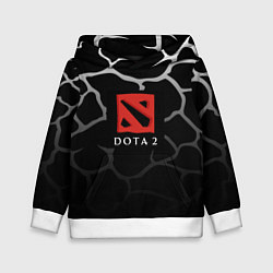 Толстовка-худи детская DOTA2 земля, цвет: 3D-белый