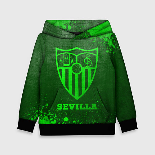 Детская толстовка Sevilla - green gradient / 3D-Черный – фото 1