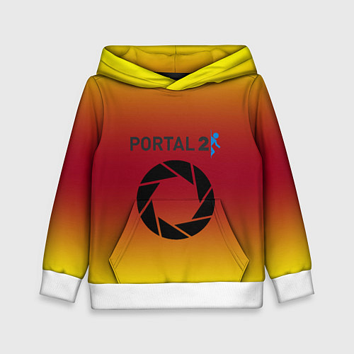 Детская толстовка Portal 2 gradient / 3D-Белый – фото 1