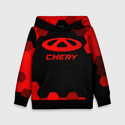 Детская толстовка Chery - red gradient / 3D-Черный – фото 1