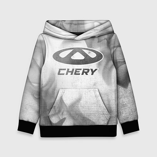 Детская толстовка Chery - white gradient / 3D-Черный – фото 1