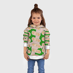 Толстовка-худи детская Я в порядке пластырь, цвет: 3D-белый — фото 2