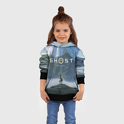 Толстовка-худи детская Ацу на коне Ghost of Yotei, цвет: 3D-черный — фото 2