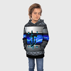 Толстовка-худи детская Doom metal, цвет: 3D-черный — фото 2