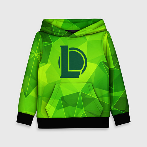 Детская толстовка League of Legends green poly / 3D-Черный – фото 1