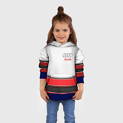Толстовка-худи детская AUDI auto car, цвет: 3D-синий — фото 2