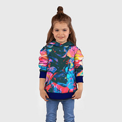 Толстовка-худи детская Colors, цвет: 3D-синий — фото 2