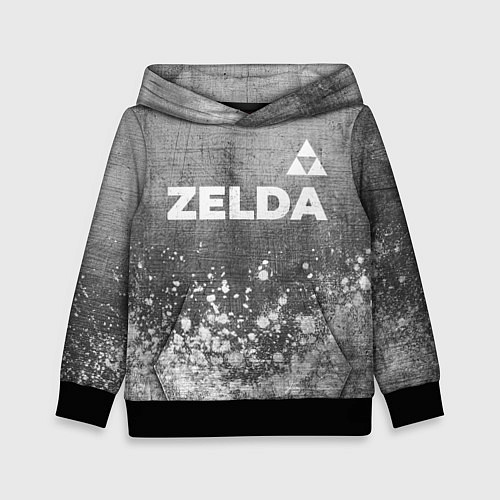 Детская толстовка Zelda - grey gradient посередине / 3D-Черный – фото 1