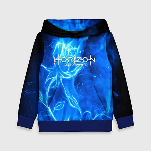 Детская толстовка Horizon zero dawn flower / 3D-Синий – фото 1