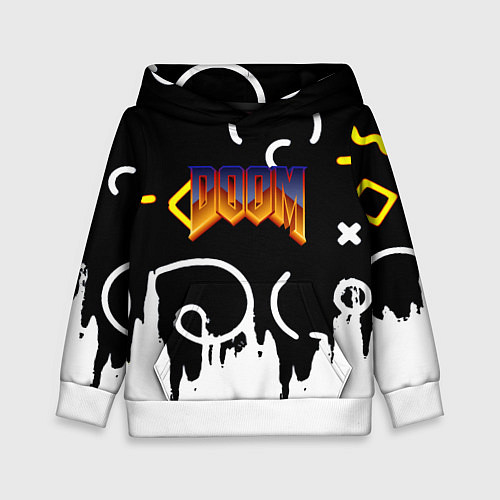 Детская толстовка Doom game pattern / 3D-Белый – фото 1