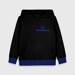 Толстовка-худи детская Honda blue logo, цвет: 3D-синий
