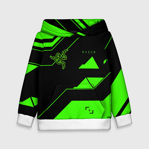 Детская толстовка Razer geometry game / 3D-Белый – фото 1