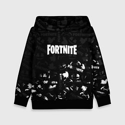 Детская толстовка Fortnite pattern black
