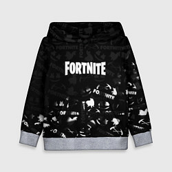 Детская толстовка Fortnite pattern black