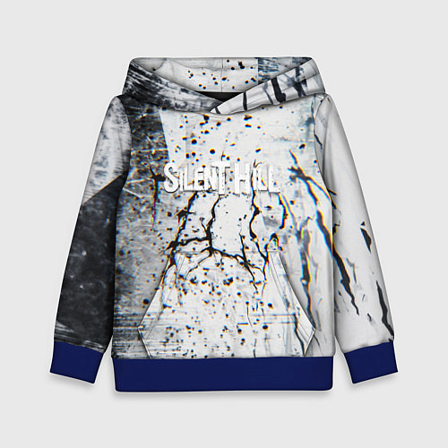 Детская толстовка Silenthill текстура глитч / 3D-Синий – фото 1