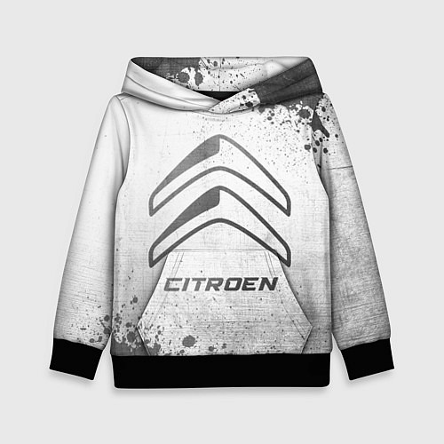 Детская толстовка Citroen - white gradient / 3D-Черный – фото 1