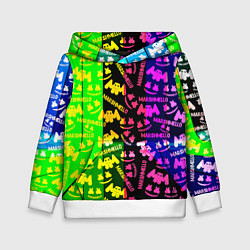 Детская толстовка Marshmello pattern neon steel