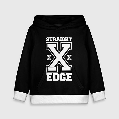 Детская толстовка Straight edge SXE / 3D-Белый – фото 1