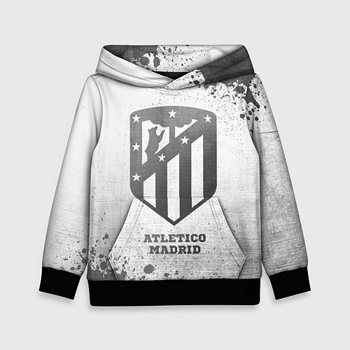 Детская толстовка Atletico Madrid - white gradient / 3D-Черный – фото 1