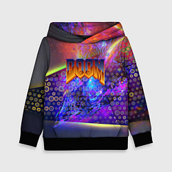 Толстовка-худи детская Doom abstraction mars, цвет: 3D-черный