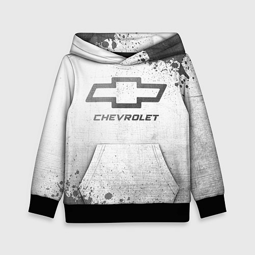 Детская толстовка Chevrolet - white gradient / 3D-Черный – фото 1