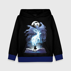 Толстовка-худи детская Harry Potter patronus and dementors, цвет: 3D-синий