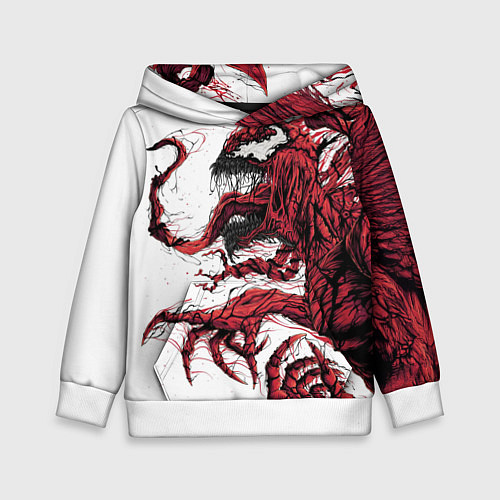 Детская толстовка Carnage - Symbiot / 3D-Белый – фото 1