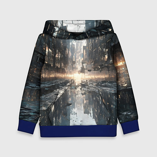 Детская толстовка Сюрреализм абстракция / 3D-Синий – фото 1