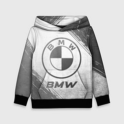 Толстовка-худи детская BMW - white gradient, цвет: 3D-черный