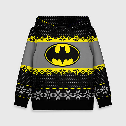 Детская толстовка Бэтмен новогодний / 3D-Черный – фото 1